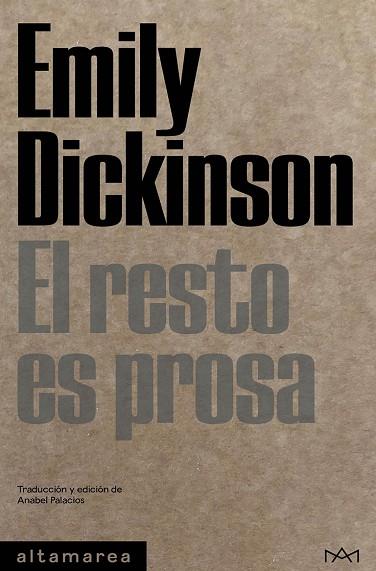 El resto es prosa | 9788419583192 | Emily Dickinson