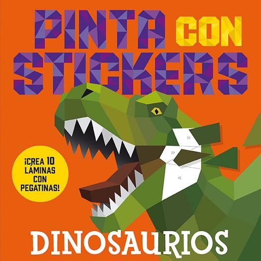 PINTA CON STICKERS Dinosaurios | 9788418395932 | VVAA