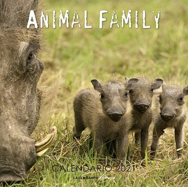 CALENDARI DE PARET 2021 ANIMAL FAMILY  | 9788448027643 | VVAA