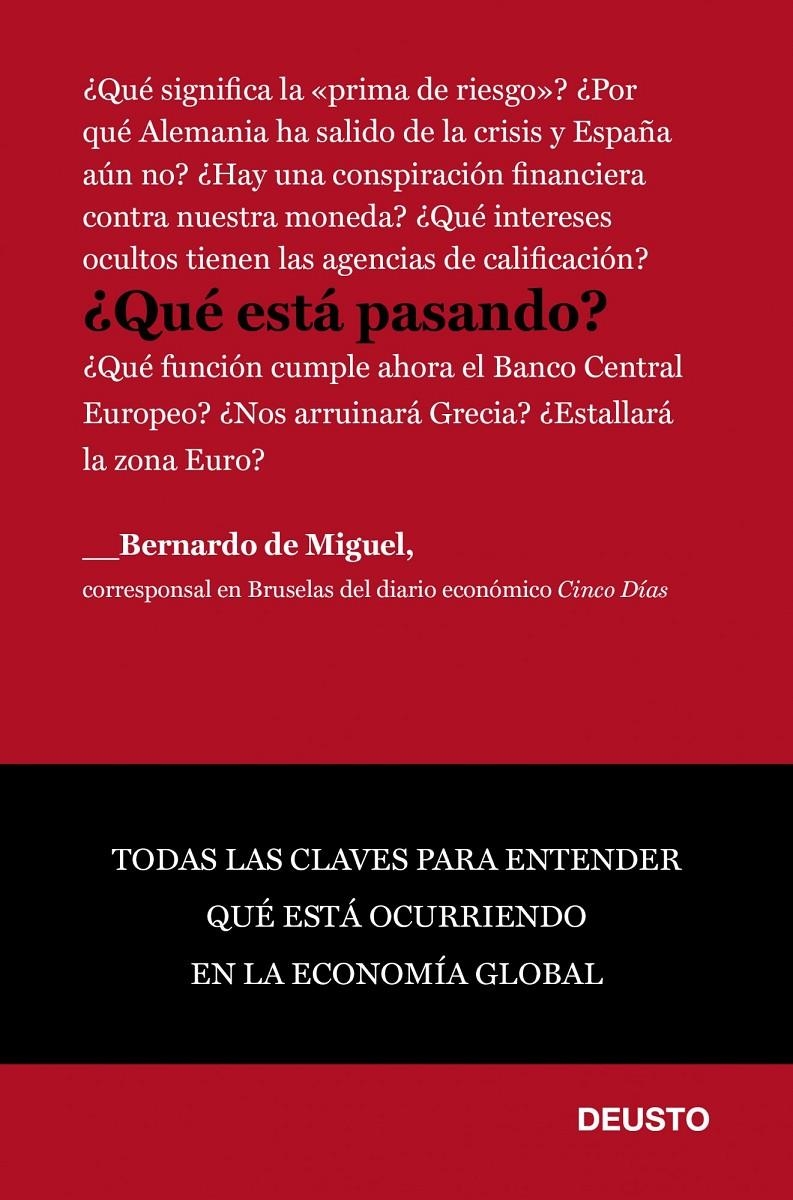 QUE ESTA PASANDO? | 9788423428557 | DE MIGUEL, BERNARDO