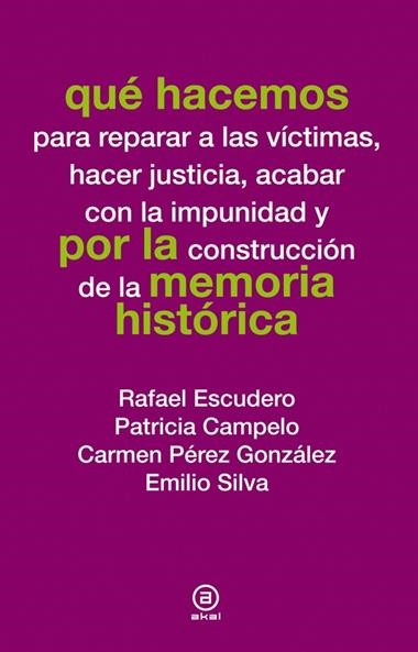 QUE HACEMOS POR LA MEMORIA HISTORICA | 9788446037804 | VVAA