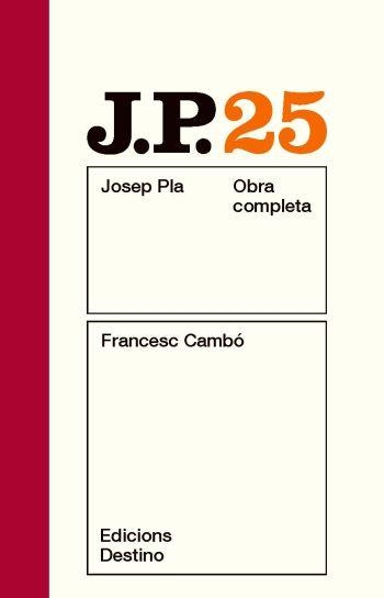 FRANCESC CAMBO OCJP 25 | 9788497101653 | PLA, JOSEP