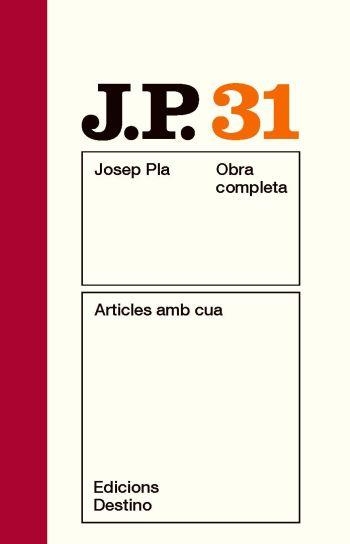 ARTICLES AMB CUA OCJP 31 | 9788497101714 | PLA, JOSEP