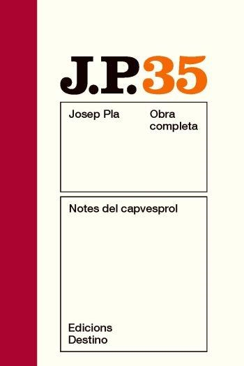 NOTES AL CAPVESPROL OCJP 35 | 9788497101752 | PLA, JOSEP