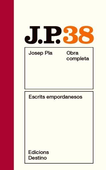 ESCRITS EMPORDANESOS OCJP 38 | 9788497101783 | PLA, JOSEP