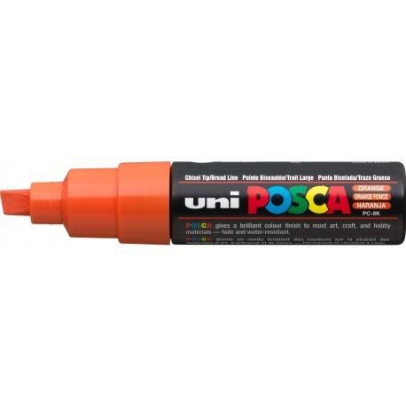 POSCA PC-8K ORANGE CHISEL SHAPED | 4902778916537 | UNI POSCA