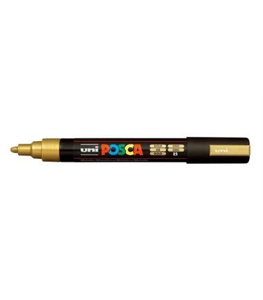 POSCA PC-5M GOLD BULLET SHAPED | 4902778916261 | UNI POSCA