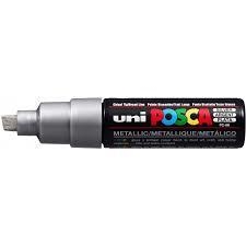 POSCA PC-8K SILVER CHISEL SHAPED | 4902778113615 | UNI POSCA
