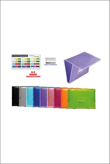 CLASSIFICADORA PLASTIC 12 DIVISIONS DINA4 | 8435258412114 | OFFICE BOX