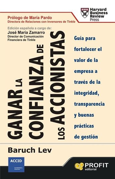 GANAR LA CONFIANZA DE LOS ACCIONISTAS | 9788415505211 | LEV, BARUCH