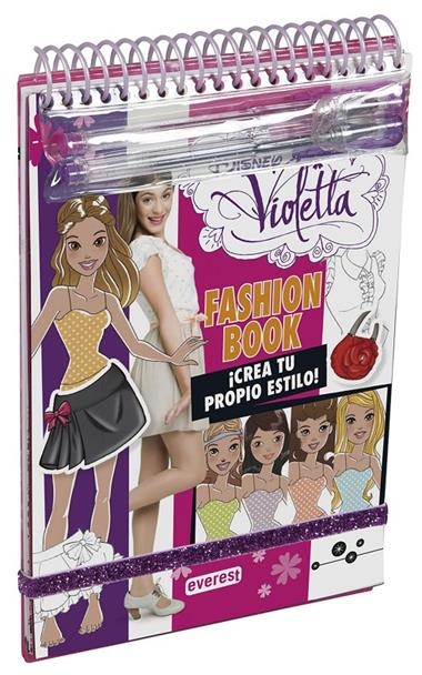 CREA TU PROPIO ESTILO, VIOLETTA. FASHION BOOK. | 9788444134215 | WALT DISNEY COMPANY