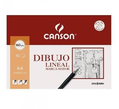 CANSON LINEAL A4 10FULLS | 8422714097848