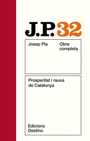 PROSPERITAT I RAUXA DE CATALUNYA | 9788423306848 | PLA, JOSEP