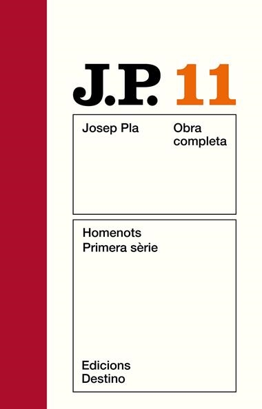 HOMENOTS PRIMERA SERIE OCJP 11 | 9788423300235 | PLA, JOSEP