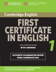 CAMBRIDGE FIRST CERTIFICATE IN ENGLISH 1 FOR UPDATED EXAM STUDENT'S BOOK WITH AN | 9780521714501 | VVAA
