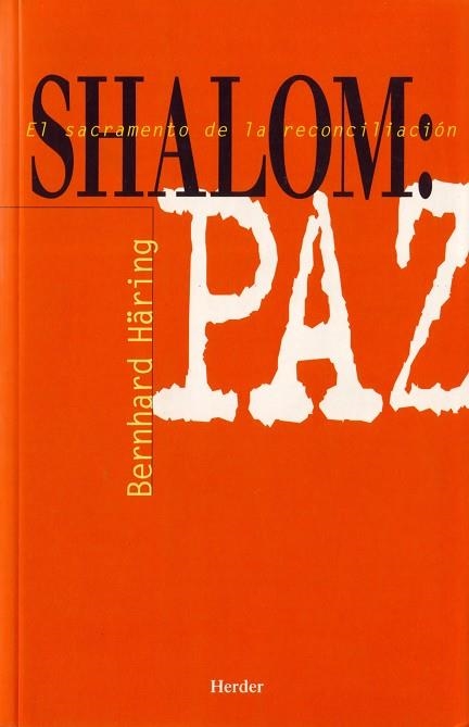 SHALOM PAZ | 9788425405006 | BERNHARD HÄRING