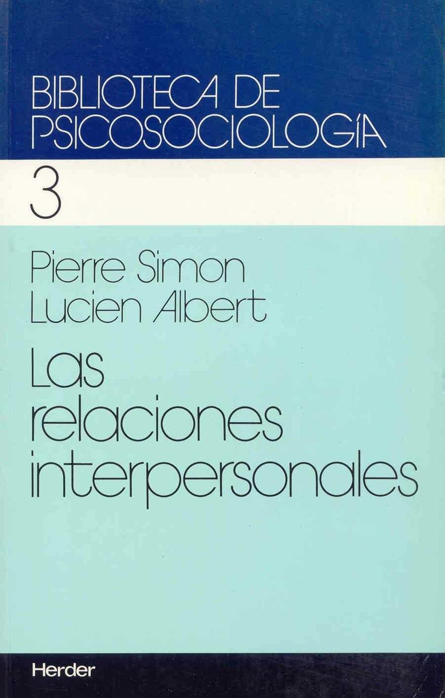 LAS RELACIONES INTERPERSONALES | 9788425407628 | SIMON, PIERRE