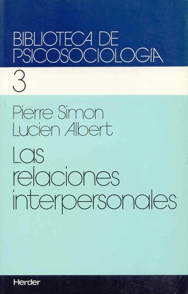 LAS RELACIONES INTERPERSONALES | 9788425407628 | SIMON, PIERRE
