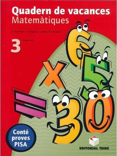 QUADERN DE VACANCES MATEMATIQUES 3 ESO | 9788430749843 | VVAA