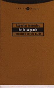ASPECTOS INUSUALES DE LO SAGRADO | 9788481643299 | GARCIA BAZAN, FRANCISCO