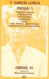 PROSA, 1 | 9788446001096 | FEDERICO GARCIA LORCA