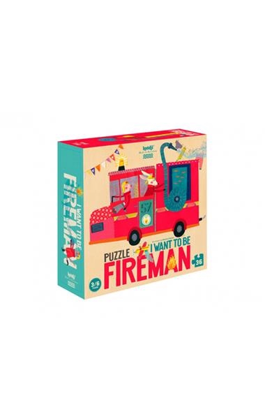 PUZZLE I WANT TO BE FIREMAN | 8436530163748 | LONDJI