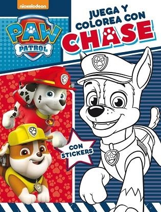 PAW PATROL JUEGA Y COLOREA CON CHASE | 9788437201665 | NICKELODEON