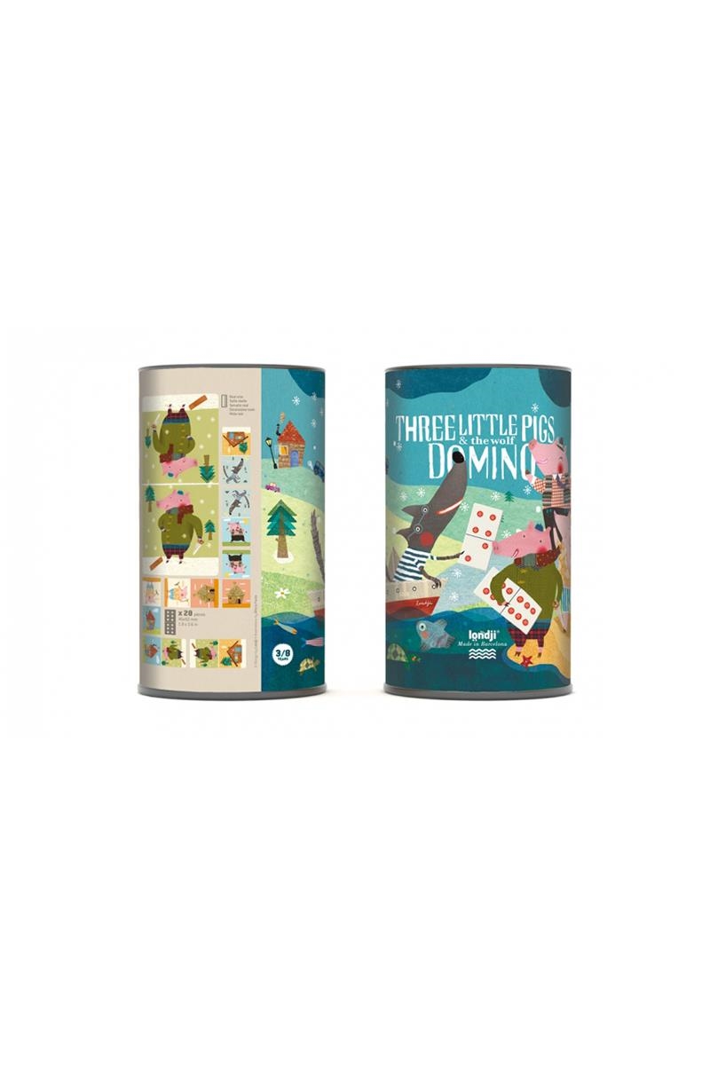 THREE LITTLE PIGS & THE WOLF DOMINO | 8436530163939 | LONDJI