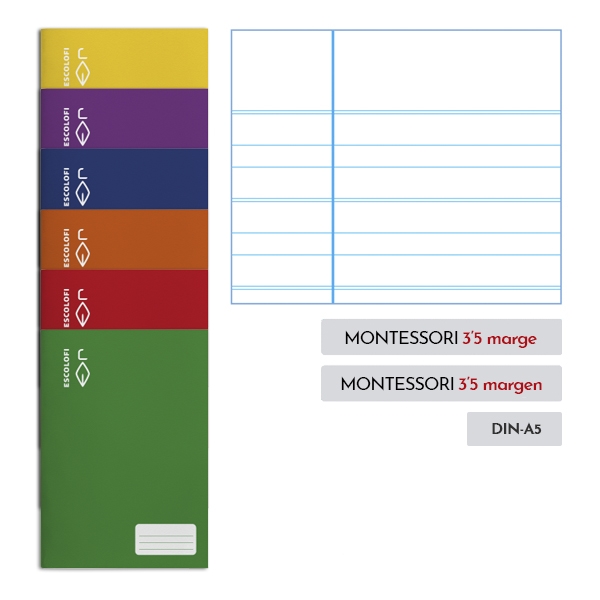 LLIBRETA QUART PAUTA MONTESSORI | 8427195024246 | ESCOLOFI