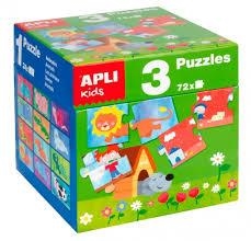 CUB 3 PUZZLES 24 PECES LA CASA | 8410782141143 | APLI