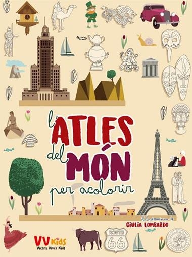 L'ATLES DEL MON PER ACOLORIR | 9788468243719 | VV KIDS