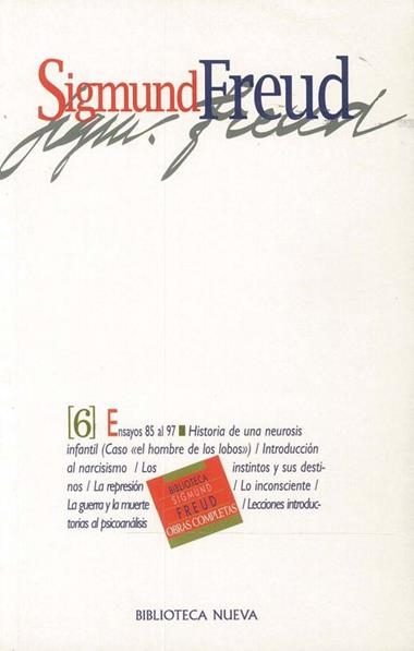 SIGMUND FREUD OBRA COMPLETA 6 (BUTXACA) | 9788470304972 | FREUD, SIGMUND