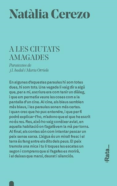 A LES CIUTATS AMAGADES | 9788416738403 | NATALIA CEREZO