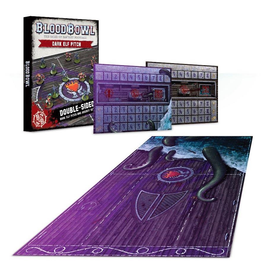 BLOOD BOWL DARK ELF PITCH & DUGOUTS | 5011921106806 | GAMES WORKSHOP