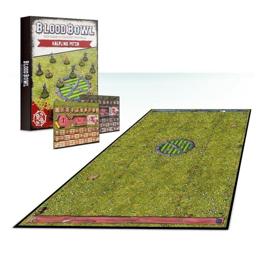 BLOOD BOWL:HALFLING TEAM PITCH & DUGOUTS | 5011921121380 | GAMES WORKSHOP