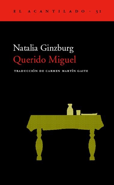 QUERIDO MIGUEL | 9788495359216 | NATALIA GINZBURG