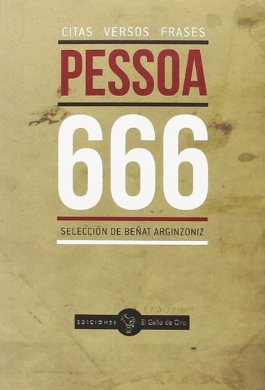 666 Citas, Versos, Frases | 9788416575152 | Fernando Pessoa