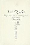 Porque la muerte no interrumpe nada | 9788492705061 | Luis Rosales