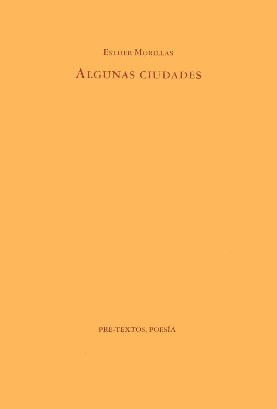 ALGUNAS CIUDADES | 9788481910124 | MORILLAS, ESTHER