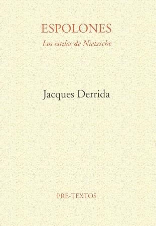 ESPOLONES LOS ESTILOS DE NIETZSCHE | 9788485081417 | DERRIDA, JACQUES