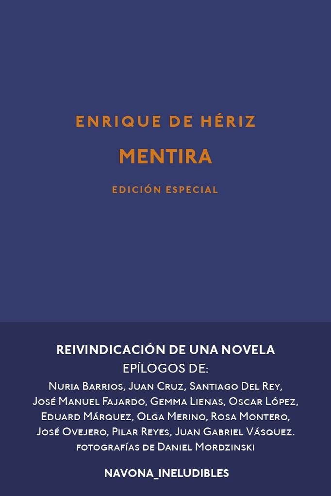 MENTIRA | 9788417978211 | ENRIQUE DE HERIZ