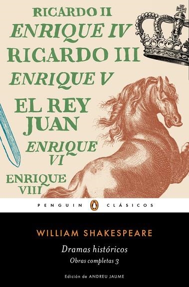 DRAMAS HISTORICOS OBRA COMPLETA SHAKESPEARE 03 | 9788491051367 | WILLIAM SHAKESPEARE