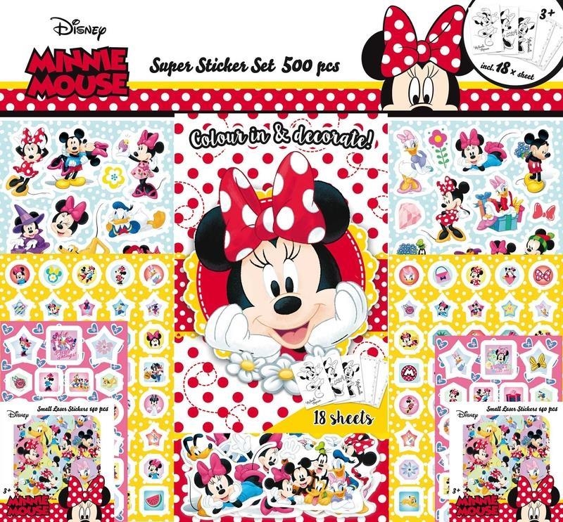 Súper STICKERS set de 500 pegatinas de Minnie | 5949043750365 | VVAA