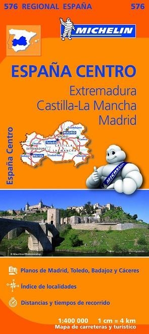 MAPA REGIONAL EXTREMADURA CASTILLA LA MANCHA MADRID MICHELIN | 29782067184350 | VV.AA.