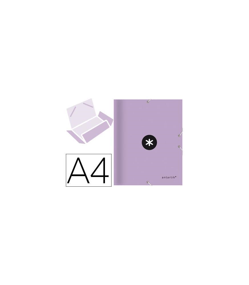 CARPETA ANTARTIK GOMES A4 3 SOLAPES CARTRO FORRAT LILA | 8423473888630 | LIDERPAPEL