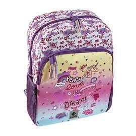 MOTXILLA ESCOLAR PEACE AND LOVE | 8422829637939 | BUSQUETS