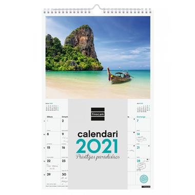 CALENDARI DE PARET 2021 PAISATGES PARADISIACS | 8422952304258 | FINOCAM