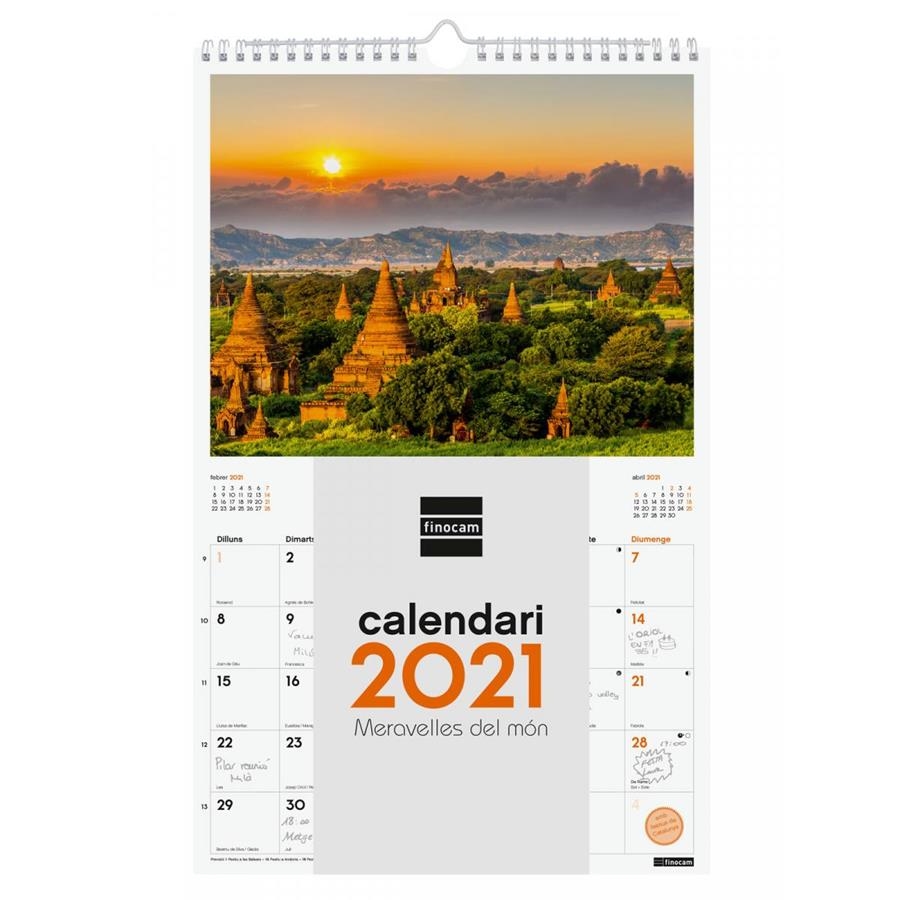 CALENDARI DE PARET 2021 MERAVELLES DEL MON | 8422952304241 | FINOCAM