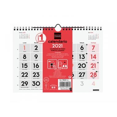 CALENDARI DE PARET NEUTRE 2021 NÚMEROS GRANS | 8422952300267 | 433