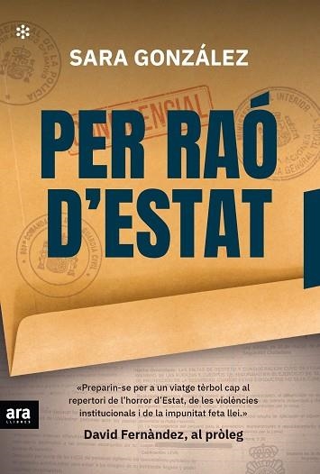 PER RAÓ D'ESTAT | 9788417804343 | SARA GONZALEZ